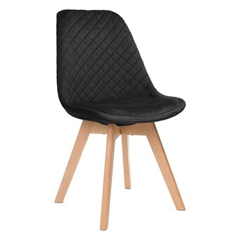 Krzesło tapicerowane ART133C czarny welur