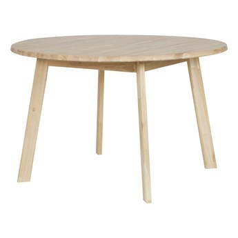 Stół do jadalni z drewna dębowego WOOOD Disc, Ø 120 cm