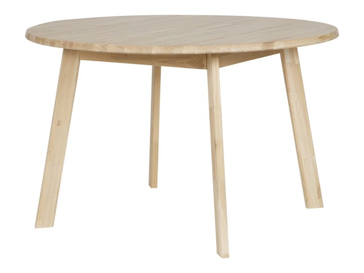 Stół do jadalni z drewna dębowego WOOOD Disc, Ø 120 cm Kształt blatu Okrągły Wysokość 74 cm Drewno Pomieszczenie Stoły do jadalni