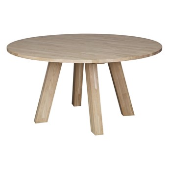 Stół do jadalni z drewna dębowego WOOOD Rhonda, ø 150 cm