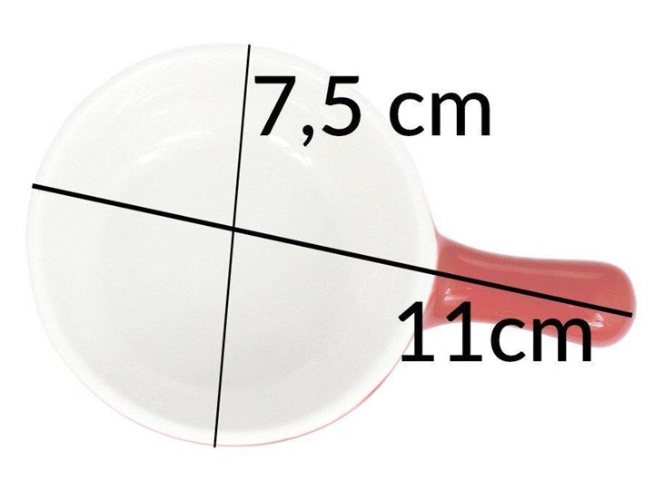 Ceramiczna dipówka, sosjerka, naczynie do zapiekania Kolor Czerwony Ceramika Kategoria Naczynia do zapiekania