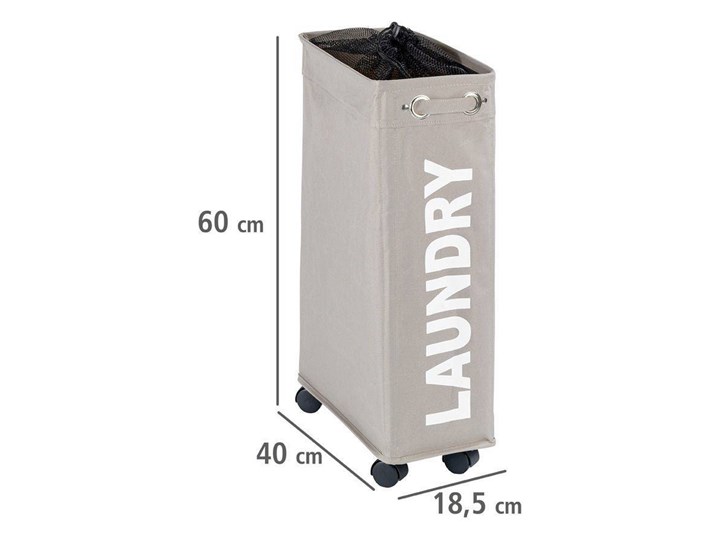 Kosz na pranie CORNO, pojemnik 43 l, WENKO Tkanina Kolor Beżowy