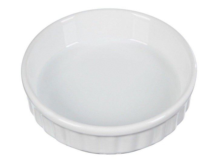 Forma do pieczenia tarty CREME BRULEE, ceramiczna, Ø 12 cm Ceramika Kokilka Kolor Biały
