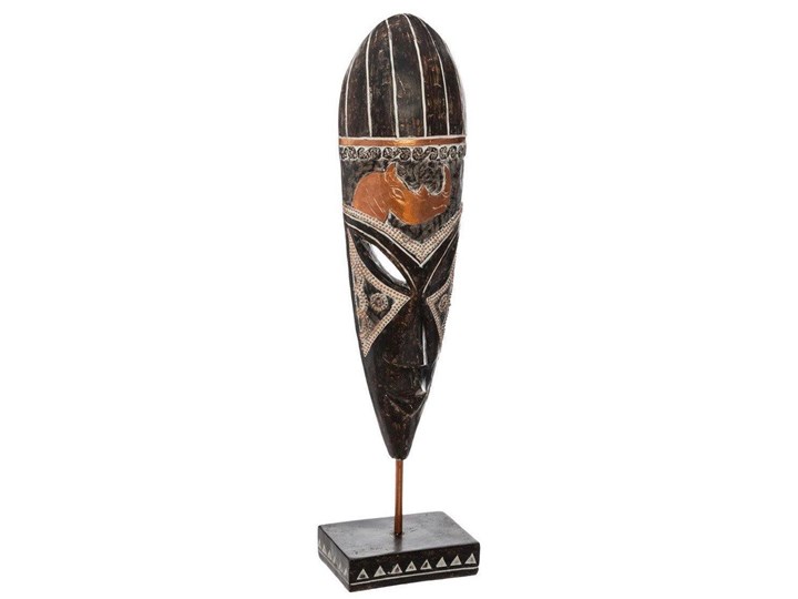 Maska afrykańska 42 cm, dekoracja etniczna Drewno Kategoria Figury i rzeźby