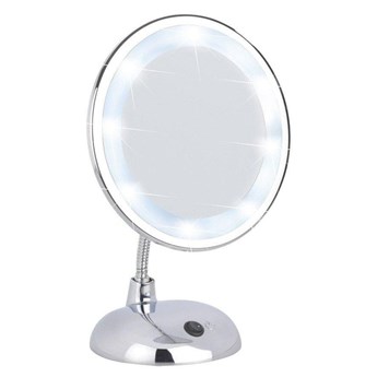 Lusterko kosmetyczne STYLE z podświetlaniem LED, powiększenie x3, WENKO