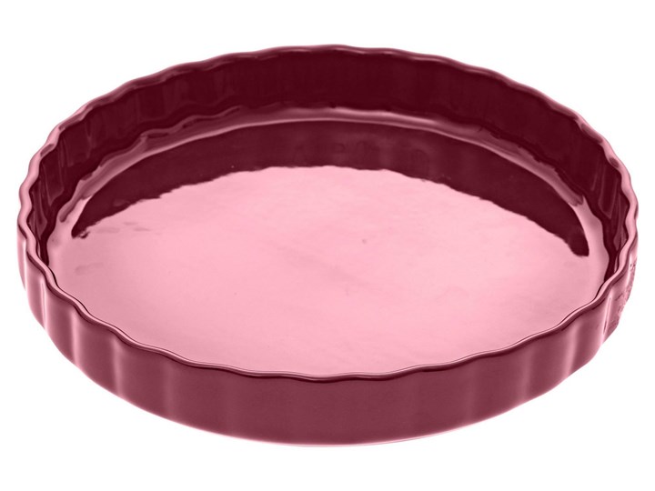 Naczynie do zapiekania, ceramika, Ø 28 cm Do tarty Kolor Różowy