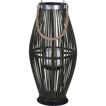 Lampion bambusowy ze sznurem, Ø 24 x 48 cm