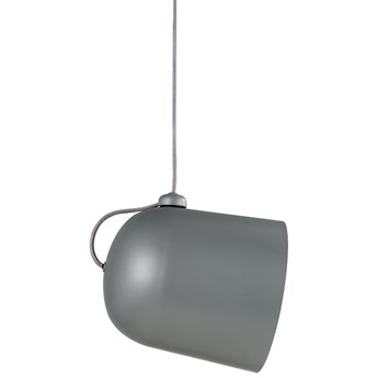 SELSEY Lampa wisząca Angle 31,5 cm szary metalowy klosz