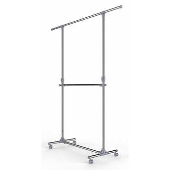 SELSEY Wieszak mobilny Clinic 90-166 cm podwójny
