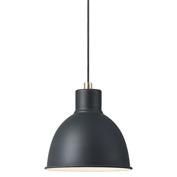 SELSEY Lampa wisząca Pop Rough czarny metalowy klosz
