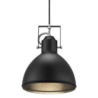 SELSEY Lampa wisząca Aslak czarny metalowy klosz