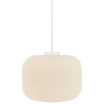 SELSEY Lampa wisząca Milford średnica 30 cm mlecznobiały klosz