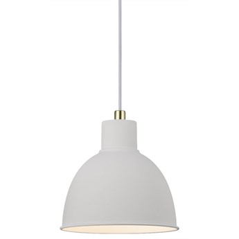 SELSEY Lampa wisząca Pop Rough biały metalowy klosz