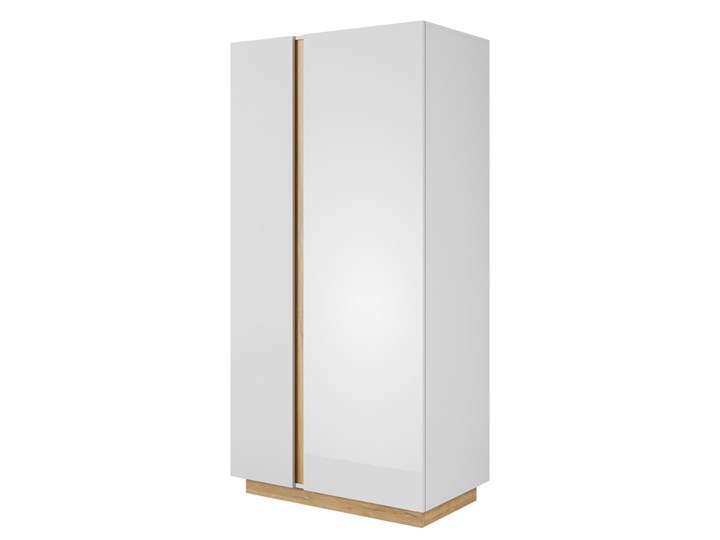SELSEY Szafa Skoky dąb z bielą Płyta laminowana Płyta MDF Głębokość 54 cm Lustro Drewno Ilość drzwi Dwudrzwiowe
