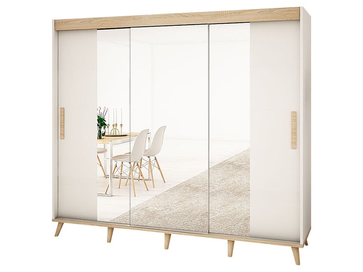 SELSEY Szafa przesuwana Destia z lustrem 250 cm