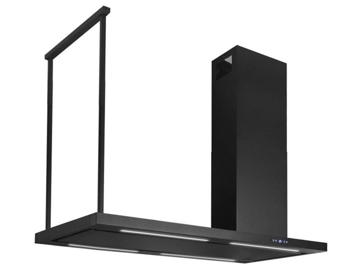 Okap wyspowy Metropolis Black Matt 150 cm Kolor Czarny