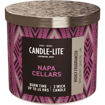 Candle-lite Everyday duża świeca zapachowa w szkle 3 knoty 14 oz 396 g - Napa Cellars