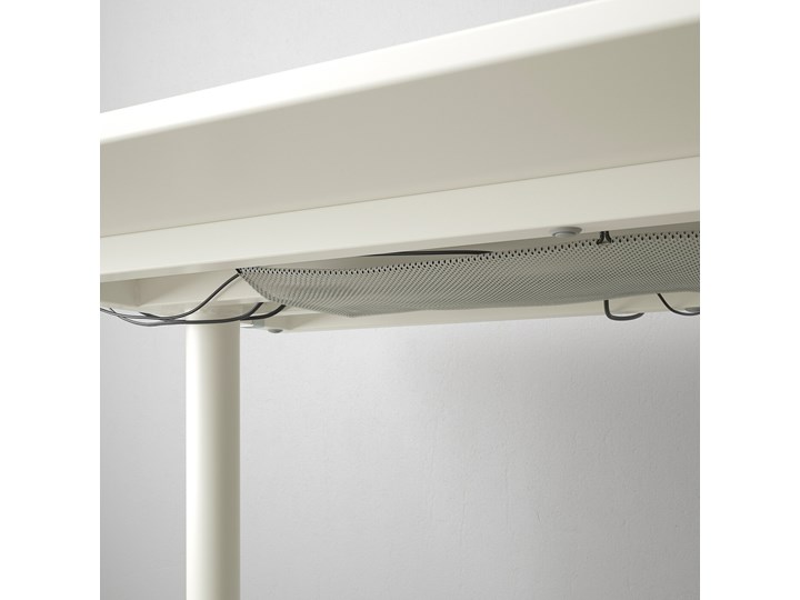 IKEA BEKANT / MATCHSPEL Biurko i krzesło, Biały, Długość: 120 cm Kategoria Zestawy mebli do sypialni