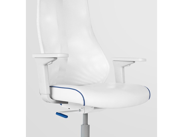 IKEA UTESPELARE / MATCHSPEL Biurko gamingowe i krzesło, Jasnoszary/biały, Maksymalna wysokość siedziska: 59 cm Kategoria Zestawy mebli do sypialni