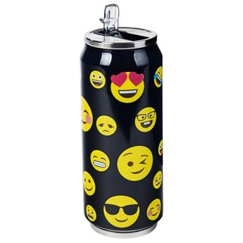 Kubek termiczny, termos, bidon, puszka, buźki, czarny 0,5 l kod: O-125892