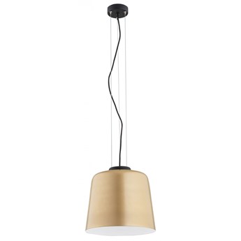 BERKLEY nowoczesna lampa wisząca 1 x 15W LED E27 minimalistyczna okrągła złota szklana ARGON 4690