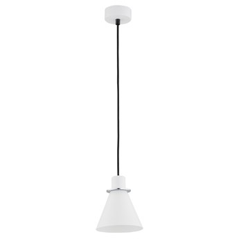 BEVERLY nowoczesna lampa wisząca 1 x 15W LED E27 metalowy minimalistyczny pojedynczy biały chrom ARGON 4681
