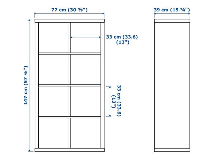 IKEA MICKE/ÖRFJÄLL / KALLAX Kombinacja biurko/szafka, i krzesło obrotowe biały/niebieski/czarny Kategoria Zestawy mebli do sypialni