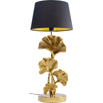 Lampa stołowa Leaf Ø31x69 cm złota - klosz czarny