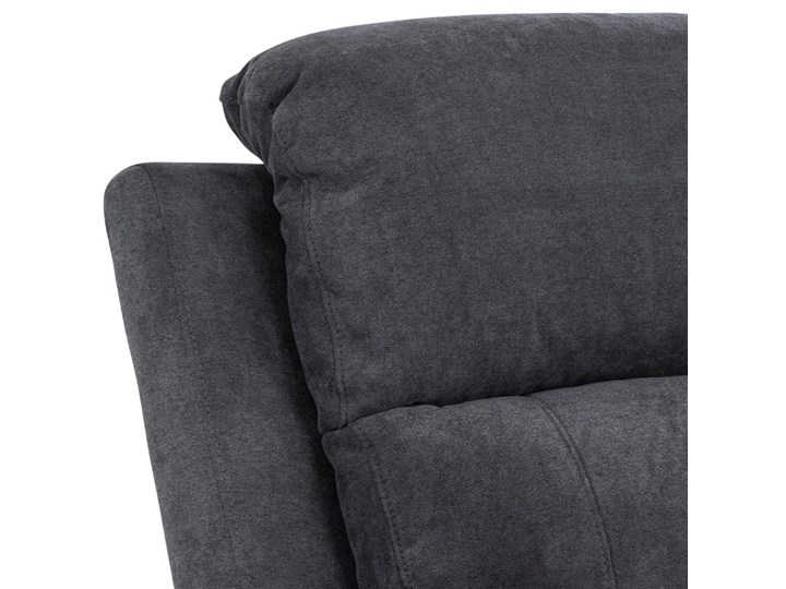 Sofa rozkładana Mora 2 os. 144 cm recliner ciemnoszara