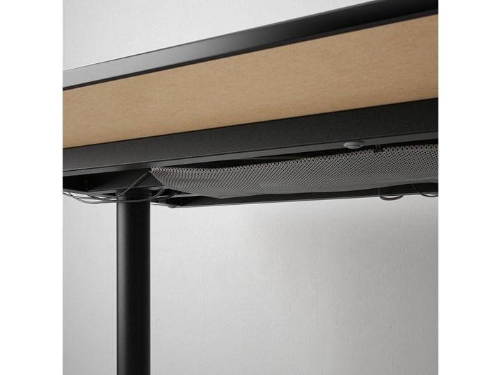 IKEA BEKANT / MATCHSPEL Biurko i krzesło, Czarny, Długość: 120 cm Kategoria Zestawy mebli do sypialni