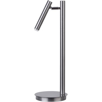 Lampa biurkowa stołowa nocna SOPEL LAMPKA srebrny 50194