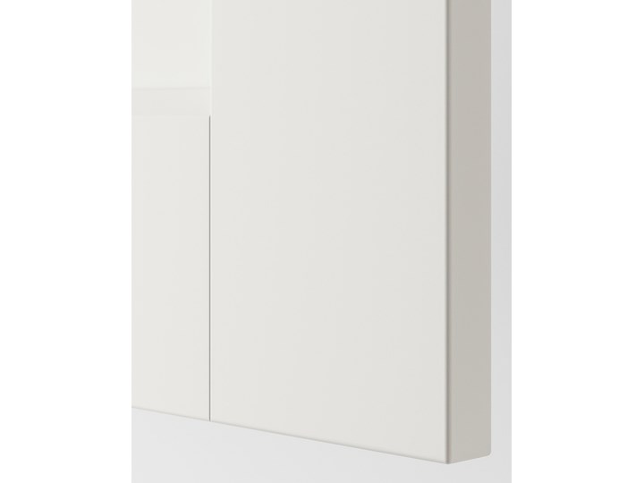 IKEA PAX / GRIMO/VIKEDAL Szafa narożna, biały/lustro, 210/160x201 cm