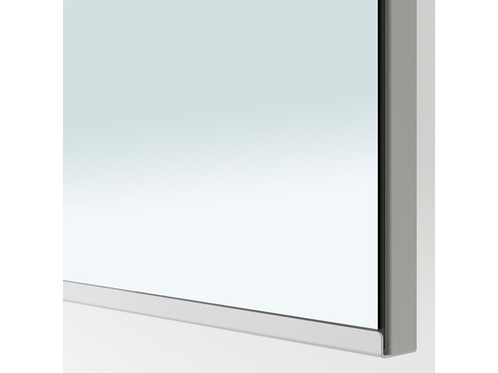 IKEA PAX / GRIMO/VIKEDAL Szafa narożna, biały/lustro, 210/160x201 cm