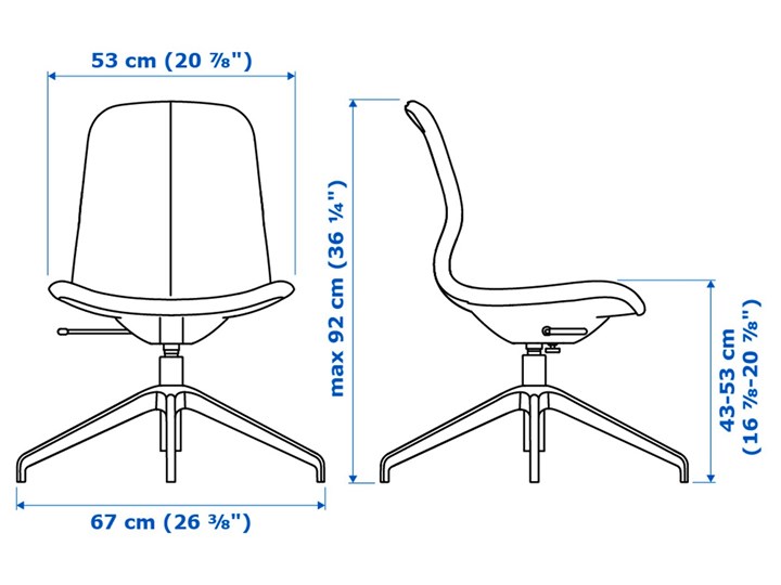 IKEA ANFALLARE/LÅNGFJÄLL / BILLY/OXBERG Kombinacja biurko/szafka, i krzesło obrotowe bambus/beżowy biały Kategoria Zestawy mebli do sypialni