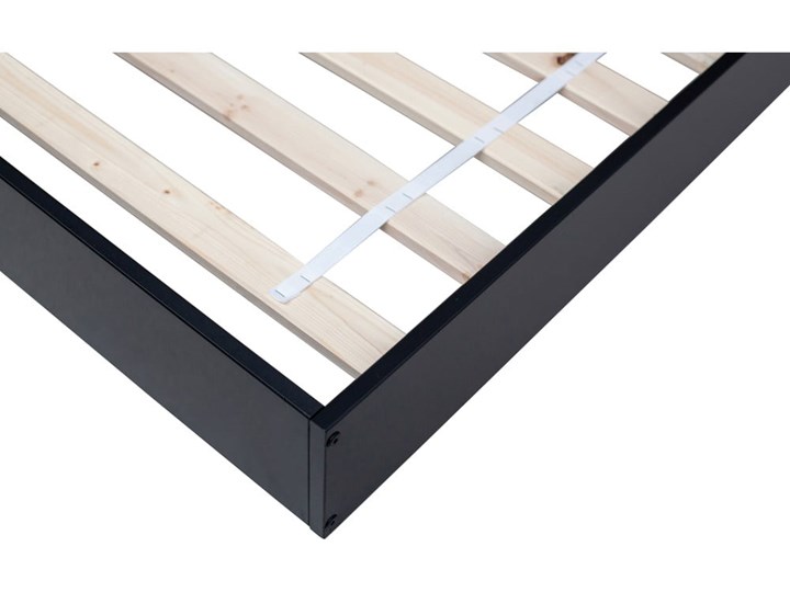 Czarne łóżko jednoosobowe z drewna sosnowego WOOOD Connect, 90x200 Drewno Kolor Czarny Rozmiar materaca 90x200 cm