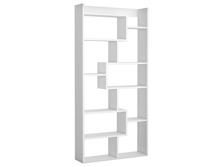 SELSEY Regał otwarty Fareely biały Płyta MDF Płyta laminowana Płyta meblowa Drewno Szerokość 90 cm Tworzywo sztuczne Na książki Wysokość 182 cm Pomieszczenie Biuro