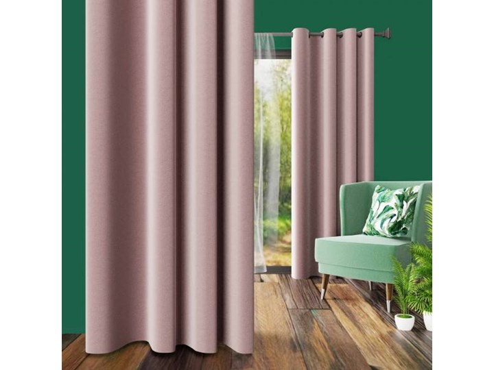Zasłona BLACKOUT na przelotkach, odcień pudrowego różu 130x260 cm Z560/p1 Nie