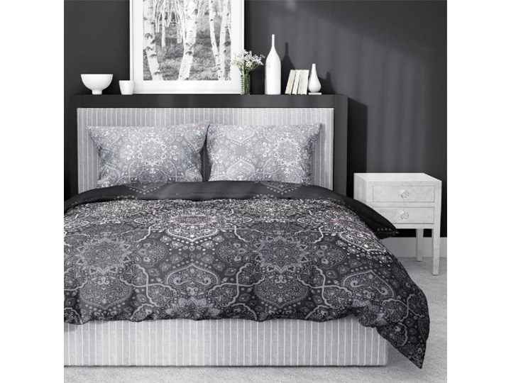 Komplet pościeli z bardzo dobrej jakości satyny bawełnianej 100% bawełna, 200x220 cm 3493B/220 Satyna Kategoria Komplety pościeli Kolor Szary