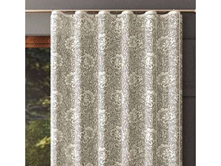 Zasłona - firanka na taśmie FALA kolor kremowy 140x250 cm Żakard Typ Zasłony gotowe