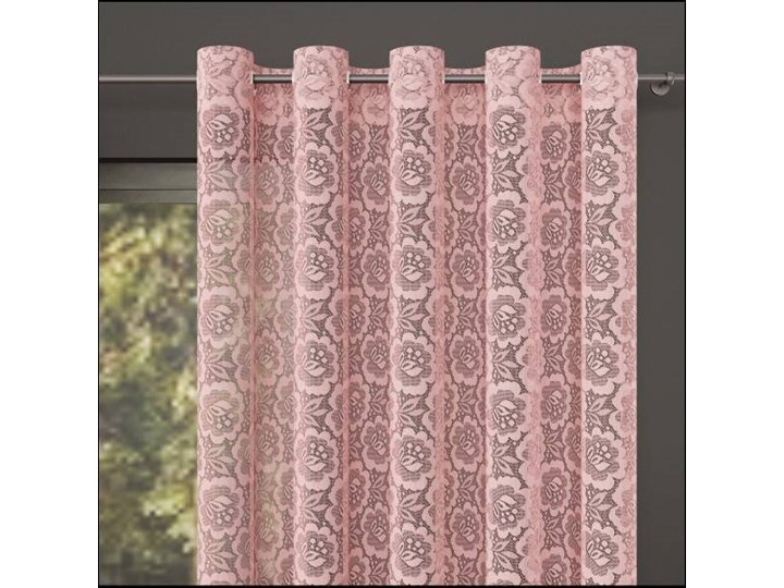 Zasłona RÓŻA na przelotkach 150x260 cm 652194 Tak Mocowanie Kółka Typ Zasłony gotowe