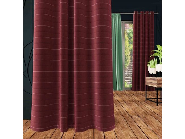 Zasłona DANUSIA na przelotkach, splot natural, kolor c.fiolet 175x250 cm, Z548 Nie