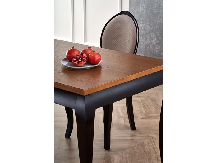 Drewniany stół retro z rozkładanym blatem Windsor Wysokość 76 cm Drewno Styl Industrialny