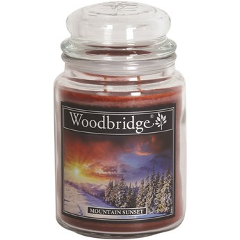 Woodbridge duża świeca zapachowa w szklanym słoju 2 knoty 565 g - Mountain Sunset