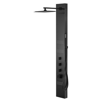 Panel prysznicowy Corsan Neo S060 grafitowy z termostatem oświetleniem LED