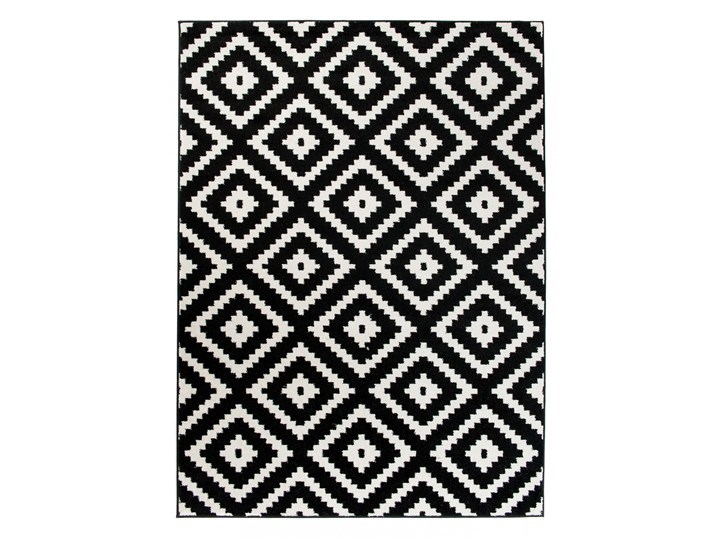 Dywan Nowoczesny Geometryczny Czarno-Biały 38725 Prostokątny 140x190 cm Dywany Syntetyk Kategoria Dywany Juta Kolor Czarny
