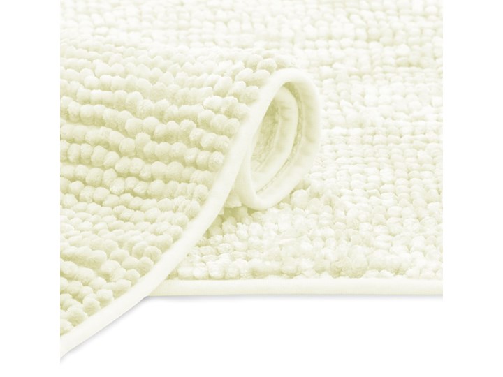 Biały dywanik łazienkowy AmeliaHome Bati, 60x90 cm Poliester Prostokątny Kategoria Dywaniki łazienkowe
