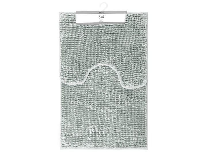 Zestaw 2 szarych dywaników łazienkowych AmeliaHome Bati Prostokątny 50x80 cm Poliester Kategoria Dywaniki łazienkowe