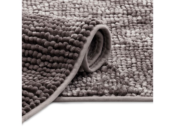 Brązowy dywanik łazienkowy AmeliaHome Bati, 60x90 cm Poliester Prostokątny Kategoria Dywaniki łazienkowe Kolor Szary