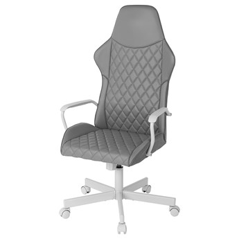 IKEA UTESPELARE Krzesło gamingowe/biurowe, Bomstad szary, Głębokość: 64 cm