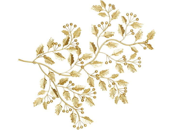 Wieszak ścienny Evergreen Berries 72x83 cm złoty Kategoria Wieszaki na odzież wierzchnią Typ Wieszaki